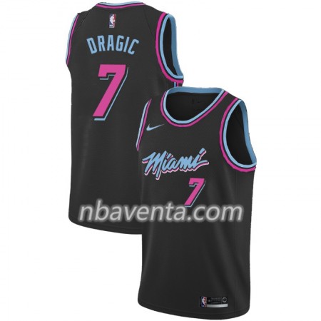 Camiseta Hombre Miami Heat Goran Dragic 7 2018-19 Nike City Edition Negro Swingman